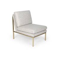 Endoume fauteuil en tissu gris