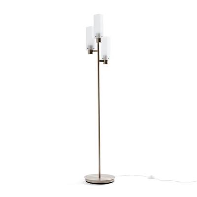 Charmyl lampadaire verre et acier
