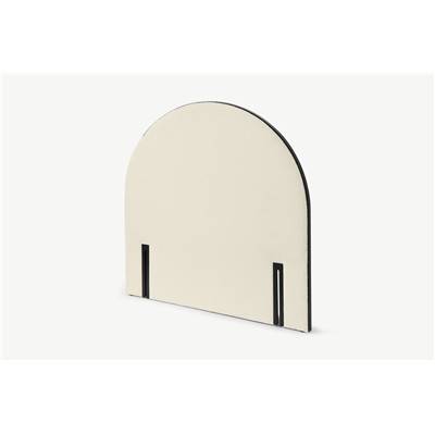 Fresia tête de lit 140cm bouclée blanche