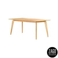 Hyma table à manger en chêne extensible 8 personnes