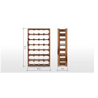Clover porte-bouteilles bois d'acacia naturel