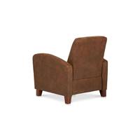 Cuba fauteuil relax manuel en microfibre bristol marron