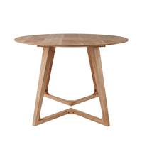 Bianca table ronde pour 4 personnes en bois d'acacia Ø115