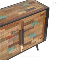 Soho buffet bois de bateau recyclé 2 portes