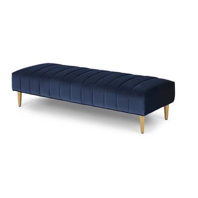 Amicie banquette velours bleu marine