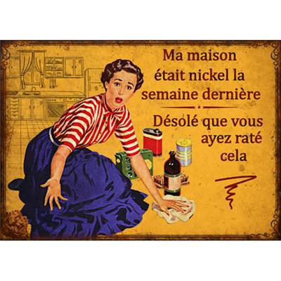 Plaque Maison Nickel 21*15