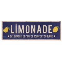 Plaque métal Limonade 55 x 18 cm