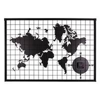 Mappemonde 60 x 88 cm avec pendule