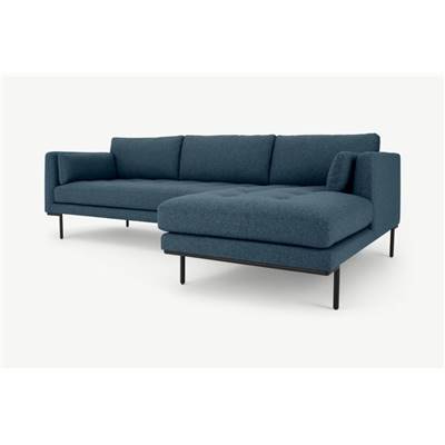 Harlow canapé d'angle droit bleu orléans