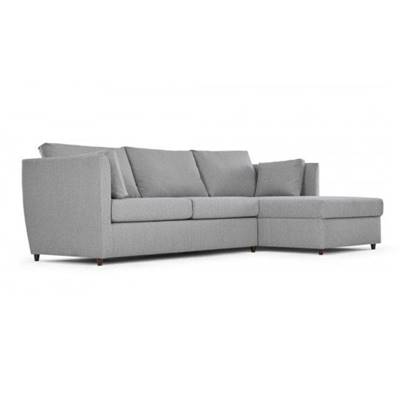 Milner canapé-lit d'angle droit gris granit