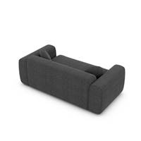 Shoo canapé 2 places en tissu texturé gris anthracite