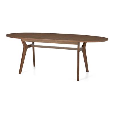 Jenson table ovale à rallonges chêne teinté