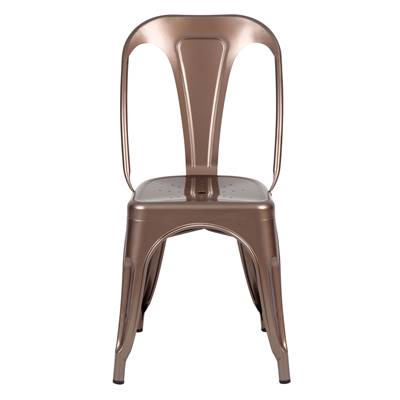 Lix chaise en métal cuivré