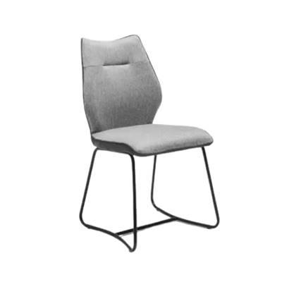 Vari chaise bicolore en tissu gris clair et dossier gris anthracite