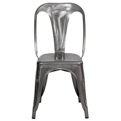 Lix chaise en métal chromé style industriel