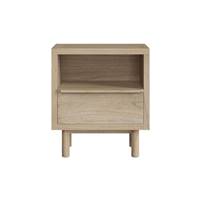 Paloma table de chevet en bois 1 tiroir et 1 niche