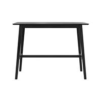 Merida table de bar rectangulaire tout en bois noir H91,5