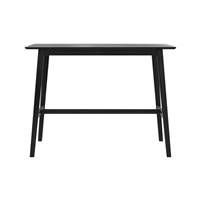 Merida table de bar rectangulaire tout en bois noir H91,5