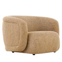 Vico fauteuil en tissu tweed jaune miami