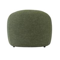 Coppa fauteuil en tissu vert cactus asymétrique