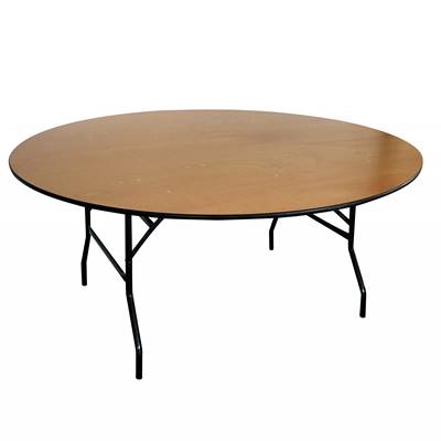 Look table pliante ronde naturelle