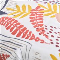Sunshine parure de lit 220x240 coton imprimé fleurs rose/jaune 12.8
