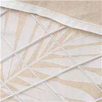 Bohai lot de 3 paniers en métal blanc et tissu sable feuillage