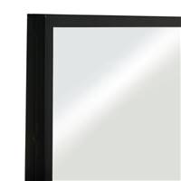 Raty miroir mural type fenêtre industrielle 12 carreaux métal noir H120cm