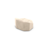 Mosna fauteuil 1 place en velours crème