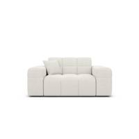Lodce fauteuil 1 place en tissu texturé blanc
