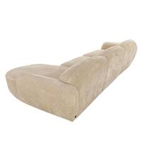 Jules canapé d'angle droit en tissu peluche beige