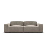 Stacele canapé 3 places en velours beige foncé