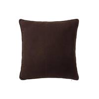 Antelina coussin en toile marron chocolat 45x45