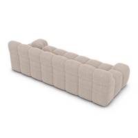 Boon canapé 4 places en tissu texturé beige