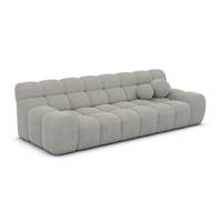 Boon canapé 4 places en tissu texturé gris clair
