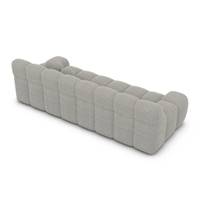 Boon canapé 4 places en tissu texturé gris clair