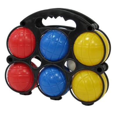 Cochou jeu de 6 boules de pétanque en plastique pour enfant