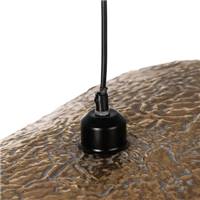 Poncho suspension en métal doré courbé