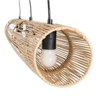 Jaffna suspension en corde de papier tressée 3 ampoules L100cm