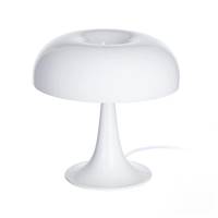 Nessa lampe de table donuts champignon blanc H25cm