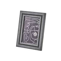 Cristal cadre photo plastique gris 10x15