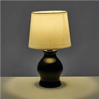 Finley lampe en céramique noir et blanc