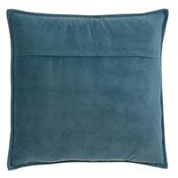 Burn coussin velours bleu 55x55