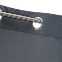 Updo rideau en faux velours de coton gris 140x260cm
