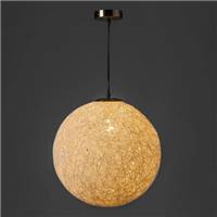 Solange suspension globe en fibres blanc