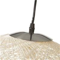 Solange suspension globe en fibres blanc