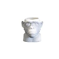 Goking cache-pot tête de singe blanc