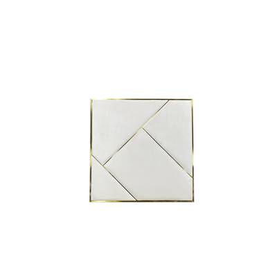 Talin tableau velours vieux rose et laiton
