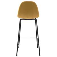 Vladi chaise de bar en velours jaune H65