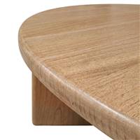 Tokyo table basse ronde en bois massif de mindi 80cm